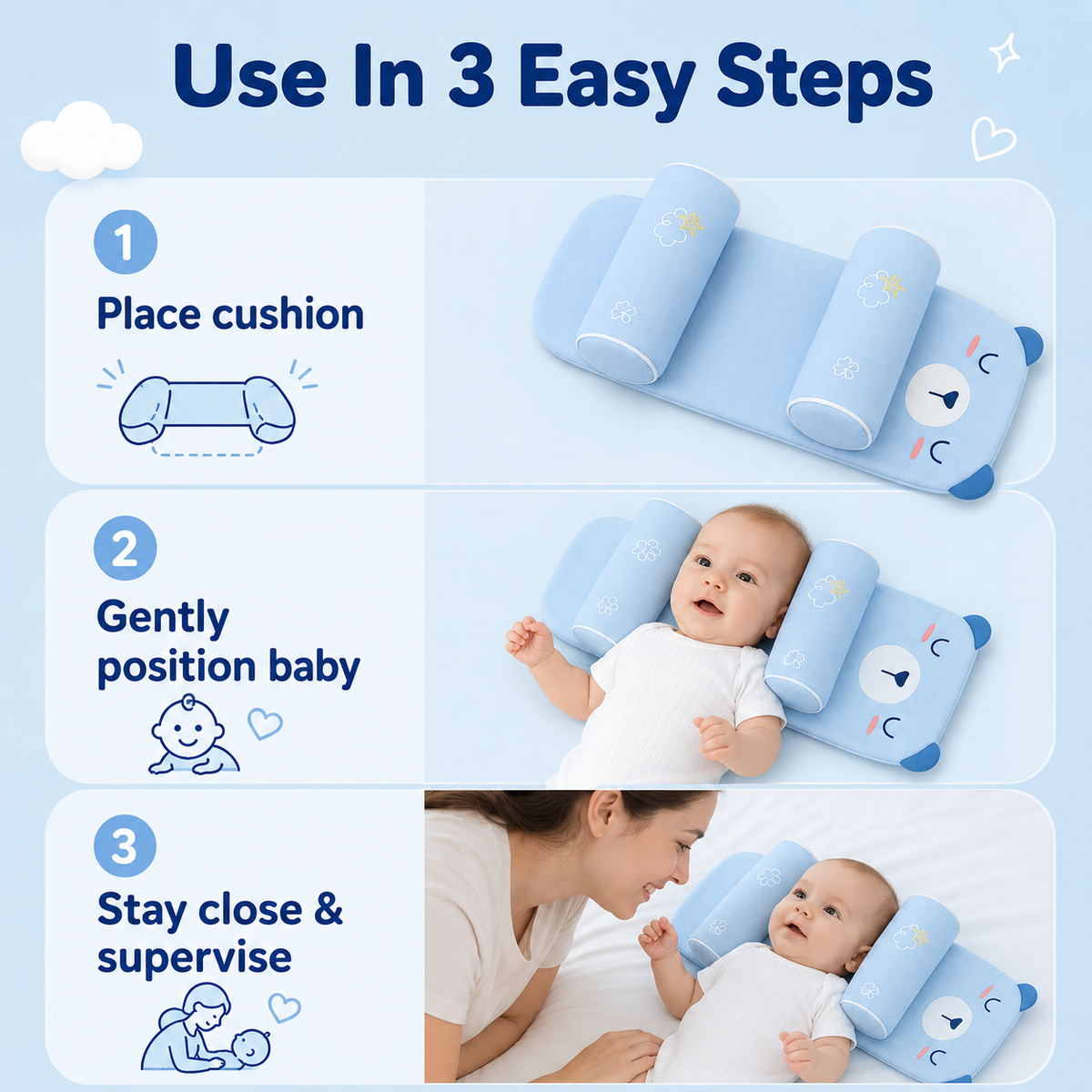 CloudNest™ Baby Support Cushion Set