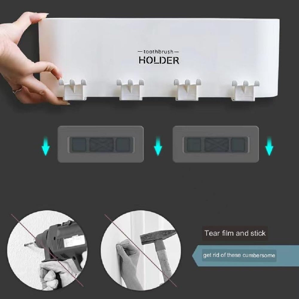 AquaShield™ Wall Mounted Toothbrush Holder