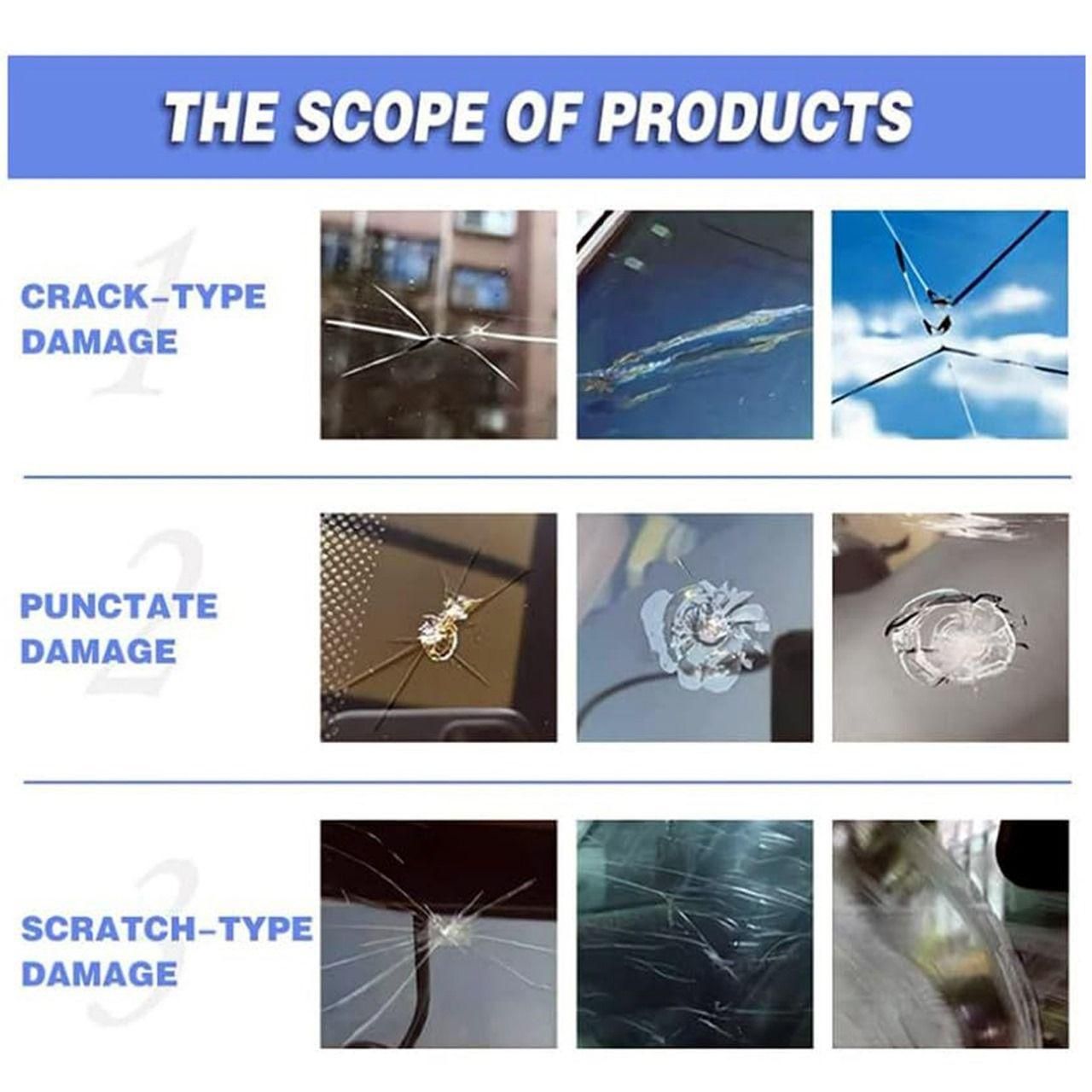 Windshield Crack Fix Pro Kit (Pack of 2)