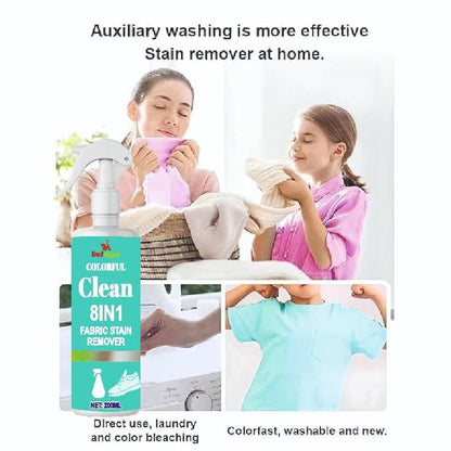 Clean 8-in-1 Fabric Stain Remover Spray (Pack of 2)