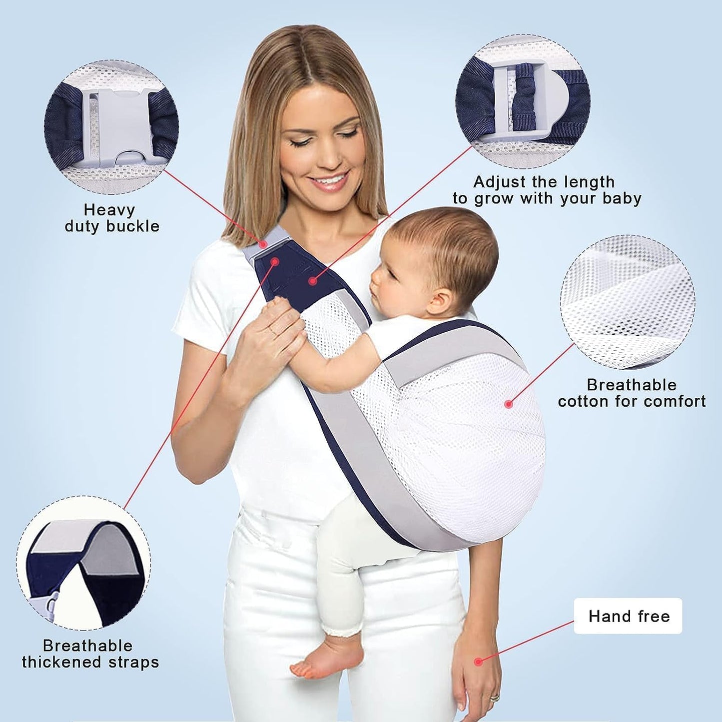 CarryNest™ Breathable Baby Carrier Sling