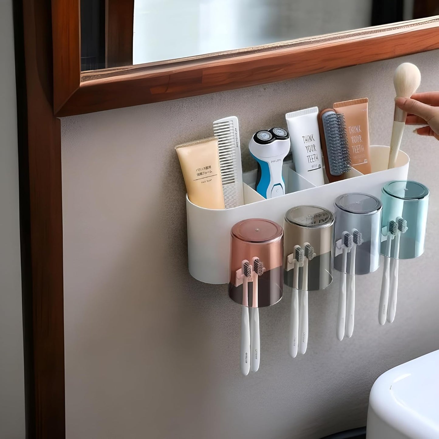 AquaShield™ Wall Mounted Toothbrush Holder