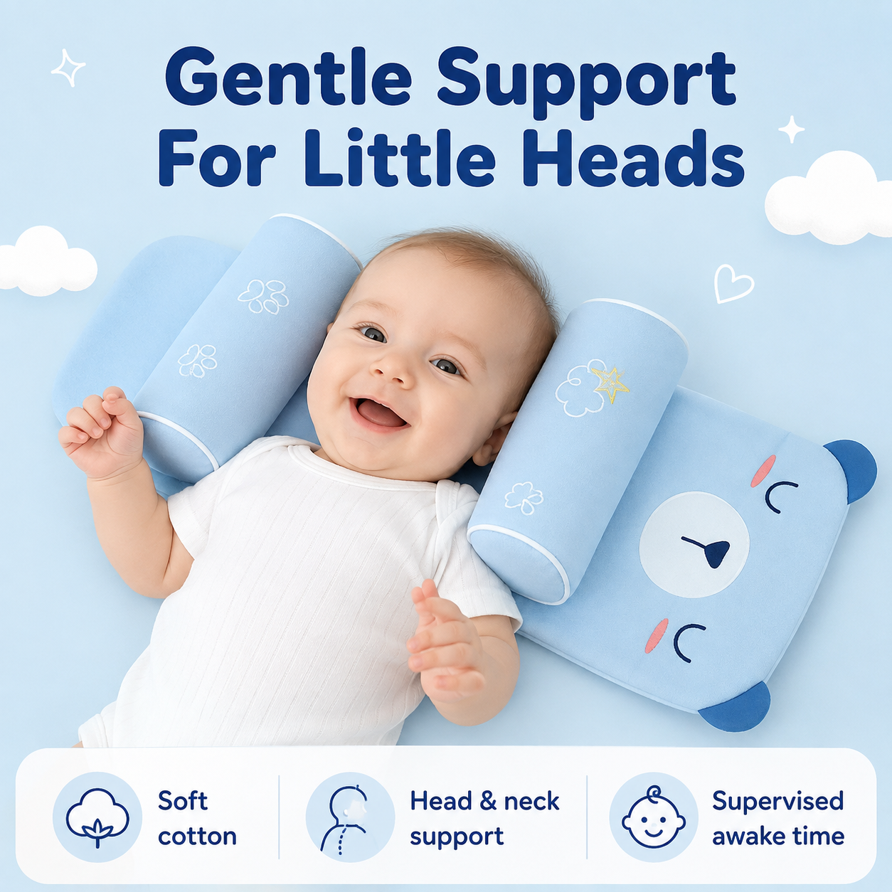 CloudNest™ Baby Support Cushion Set