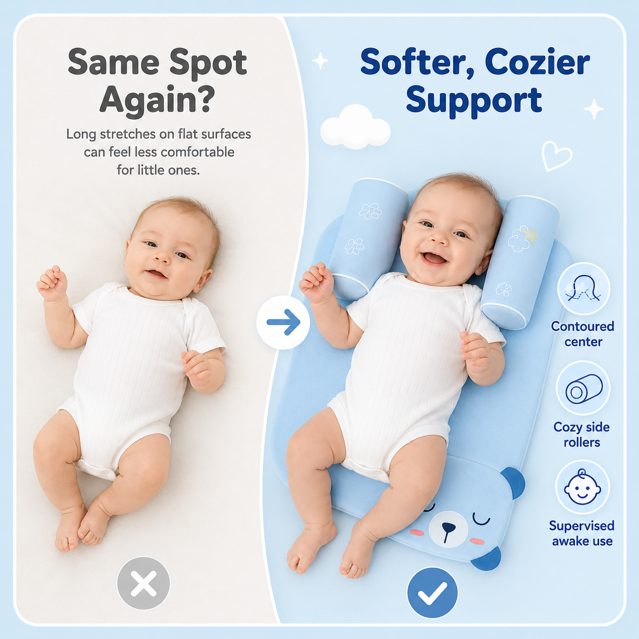 CloudNest™ Baby Support Cushion Set