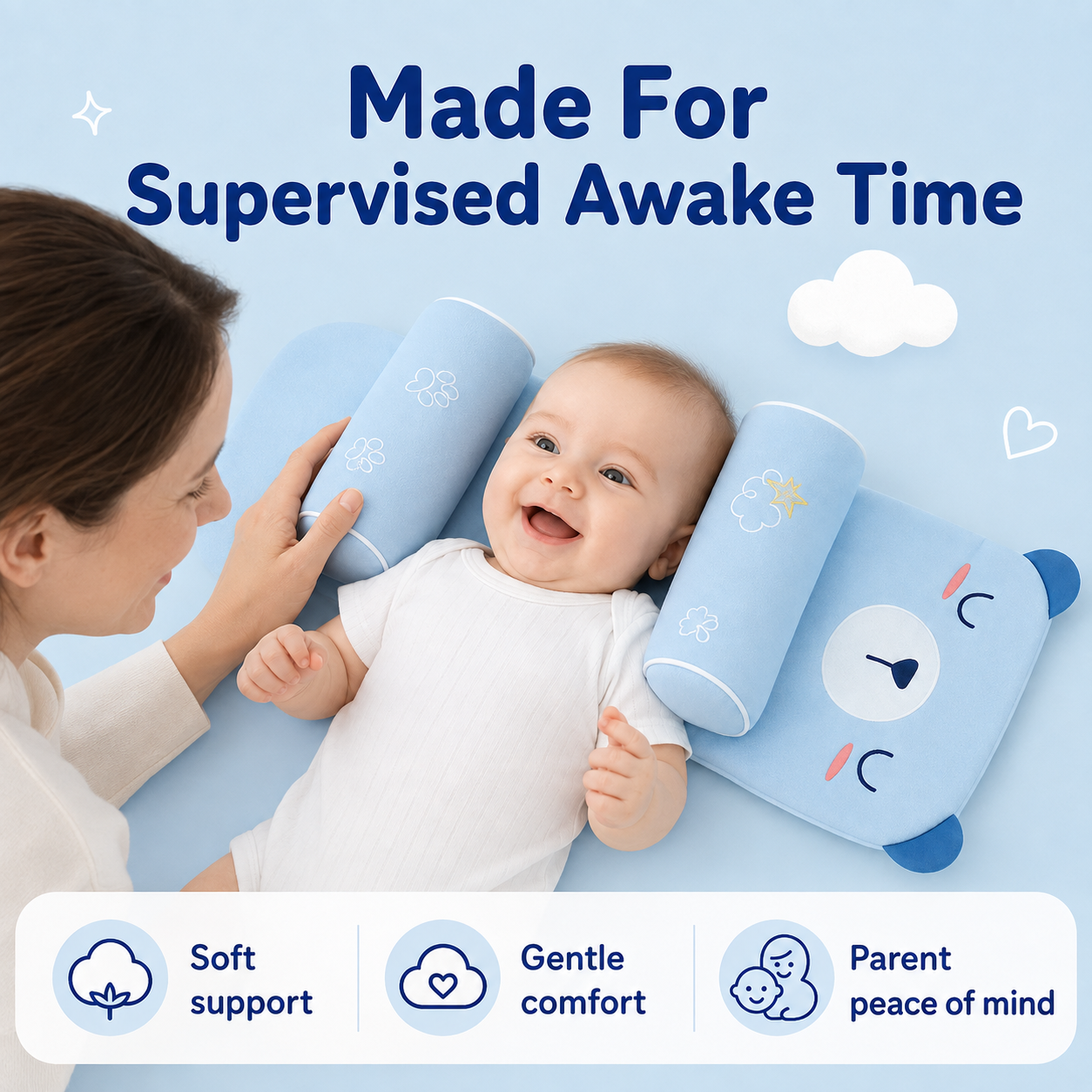 CloudNest™ Baby Support Cushion Set