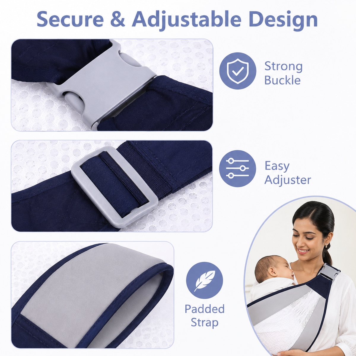 BreezeCarry™ Adjustable Baby Sling