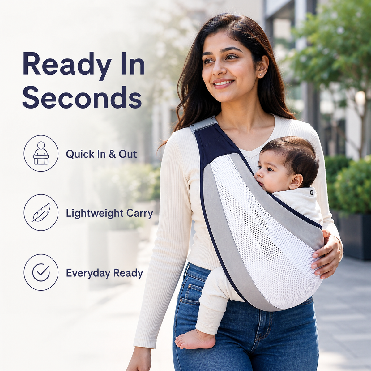 BreezeCarry™ Adjustable Baby Sling