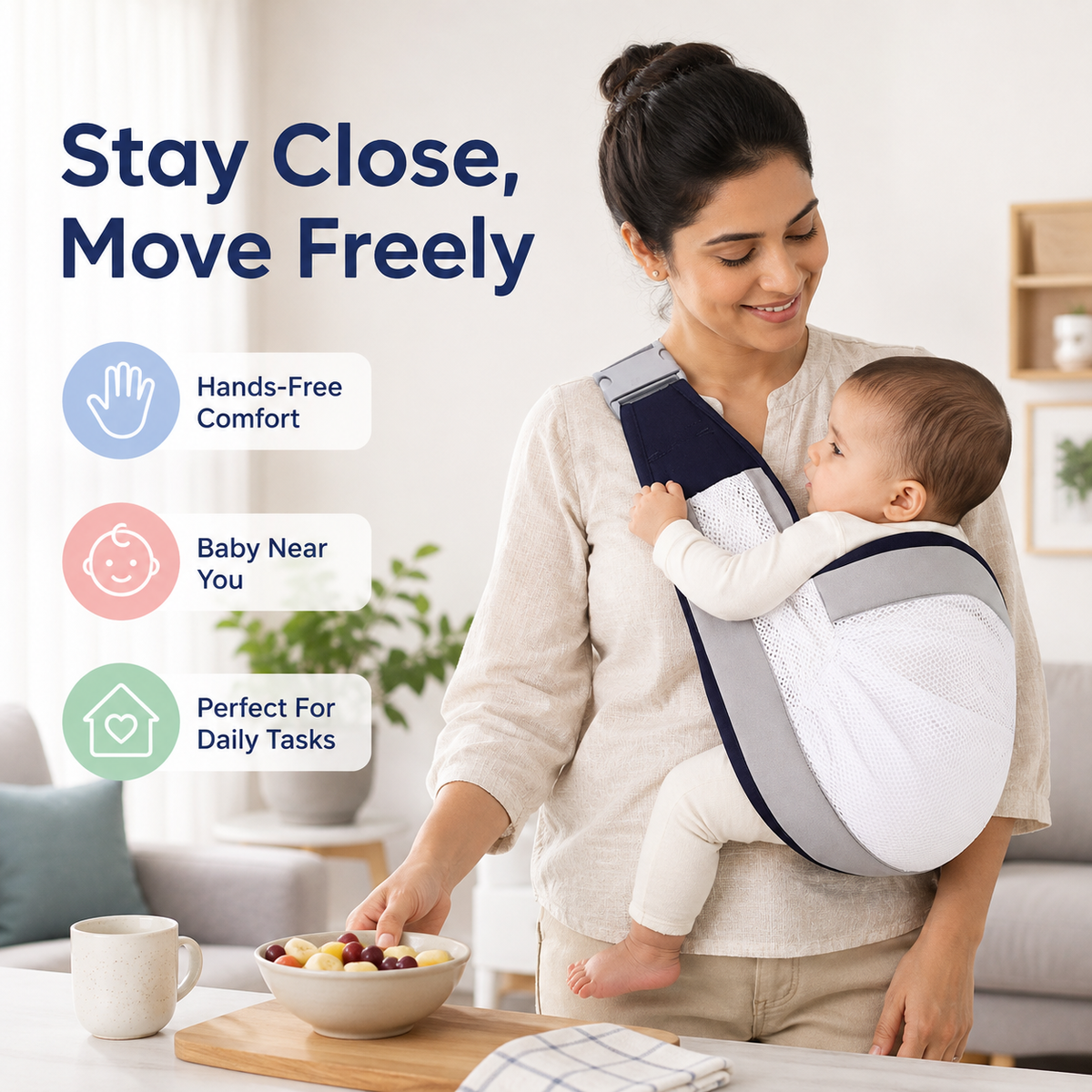 BreezeCarry™ Adjustable Baby Sling