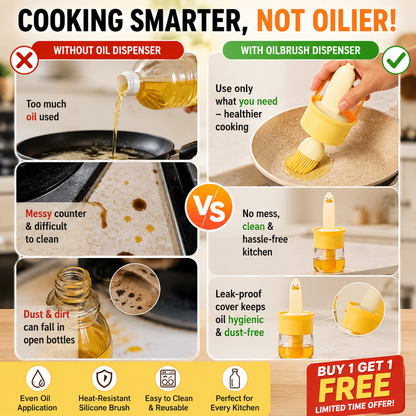 OilBuddy™ Smart Brush Dispenser (Pack of 2)