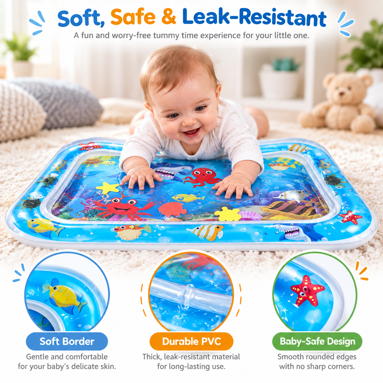 SplashPlay™ Tummy Time Water Mat