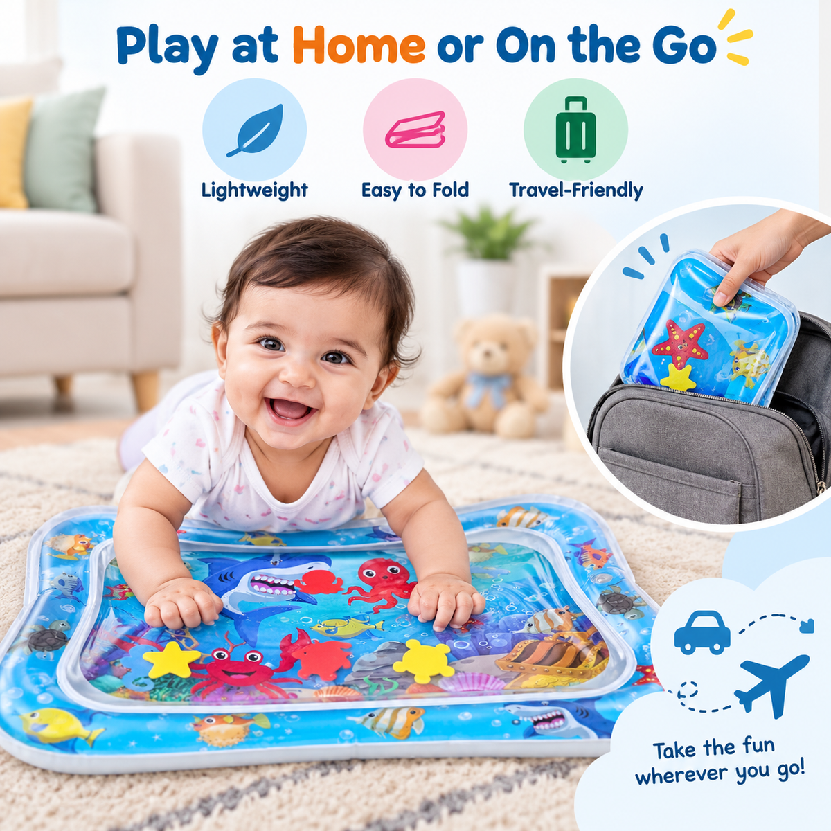 SplashPlay™ Tummy Time Water Mat